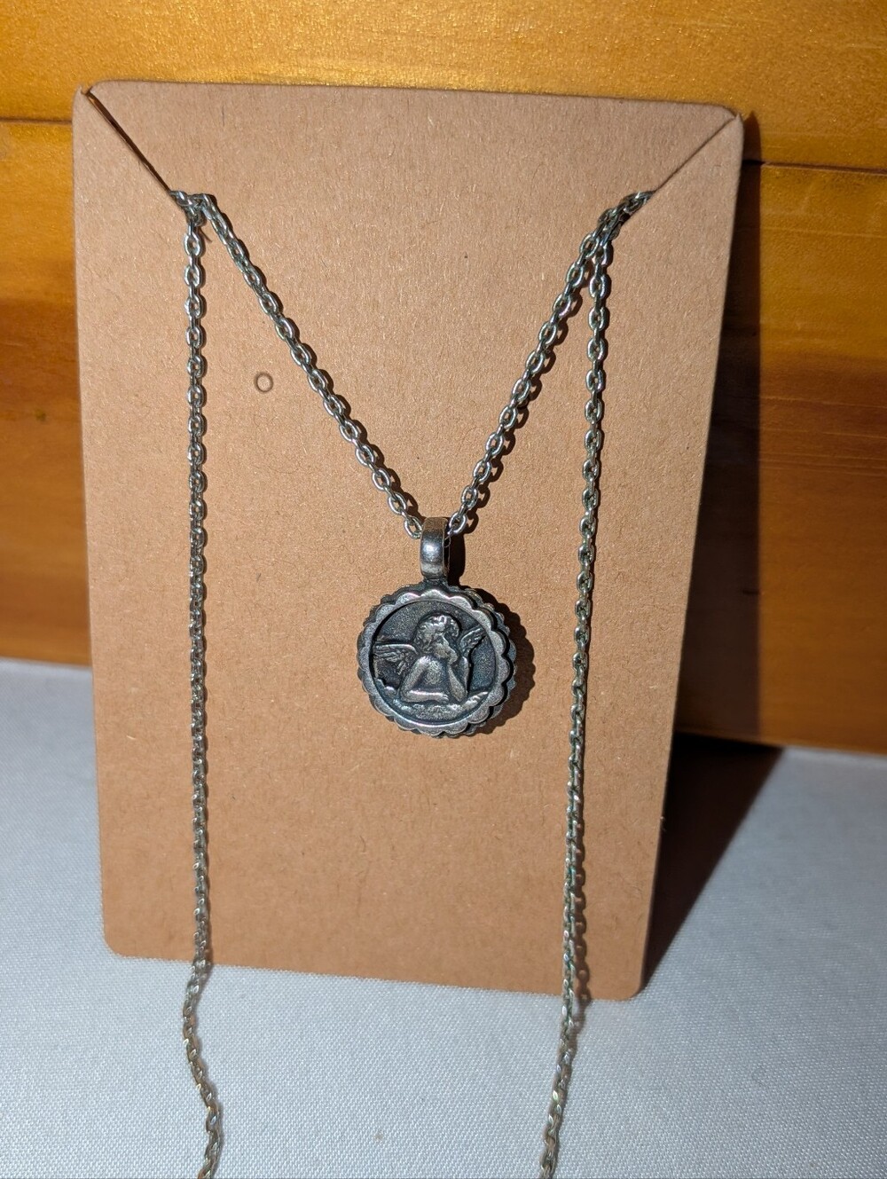 Mariana Multicolor Floral Pendant Necklace - Silver Chain - Picture 2 of 2